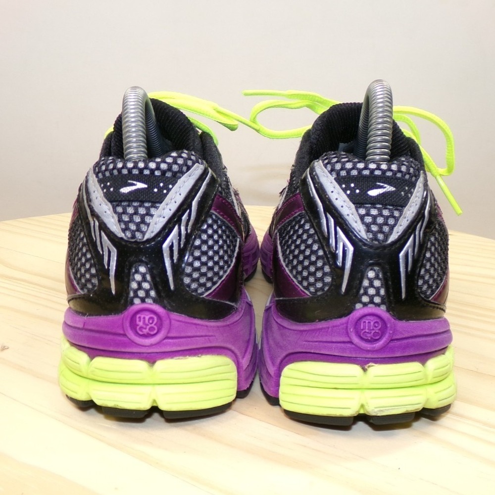 Brooks Ravena 4 Running Shoes Sneakers Womens Black Purple Green Size 9.5 B - Picture 3 of 9